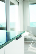 Furnipart - Blaze 2 - greb i aluminium børstet mat sort CC2x80mm L200mm B3